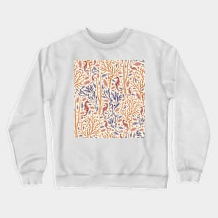 Seahorse and Ocean Life Design Crewneck Sweatshirt